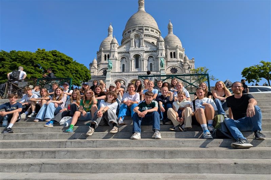 Die 8er auf Frankreichaustausch in Paris